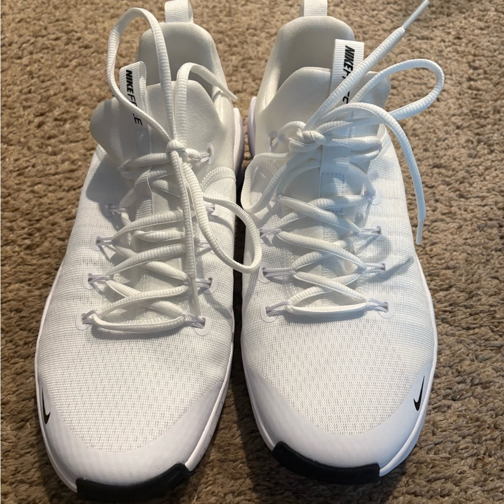 Nike White Lace-Up Sneakers